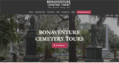 Desktop Screenshot of bonaventurecemeterytours.com
