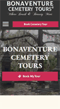 Mobile Screenshot of bonaventurecemeterytours.com