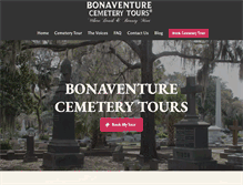 Tablet Screenshot of bonaventurecemeterytours.com